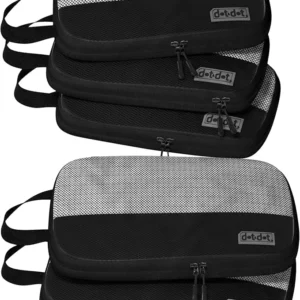 Packing Compression Cubes – 5pc Compression Packing Cubes Travel – Efficient Packing Cubes Compression and Ultimate Compression Packing Cubes for Carry On – Compression Cubes for Ultimate Space-Saving