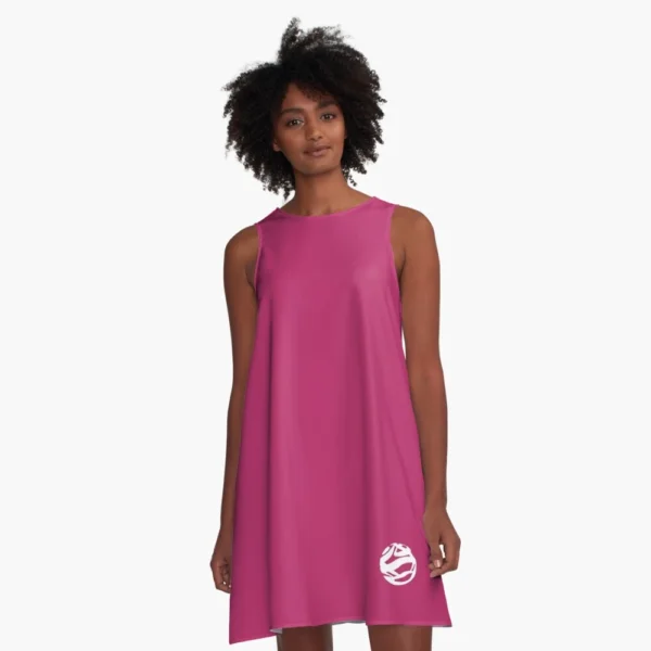 A-Line Dress - Centered Version White Pantone Small Size Icon