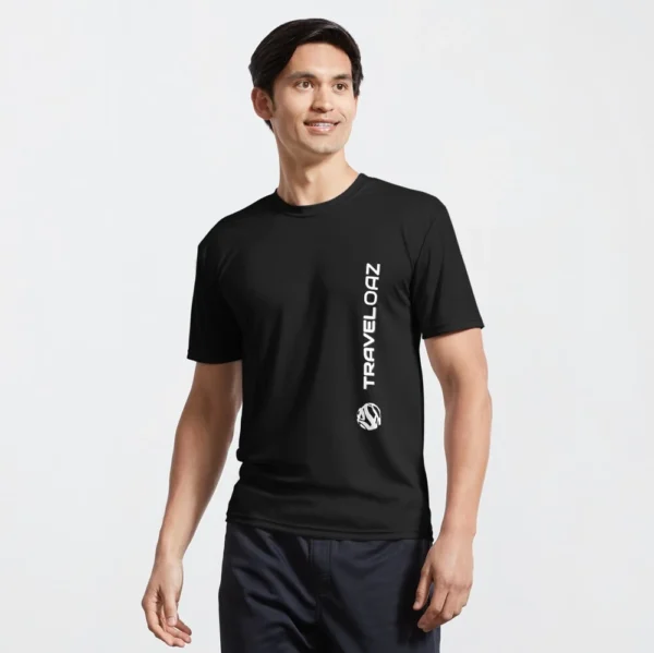 Active T-Shirt - Vertical Version White Pantone Normal Size Full Logo II