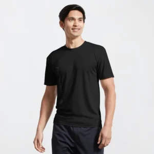 Active T-Shirt – Vertical Version Monochromatic Pantone Normal Size Full Logo