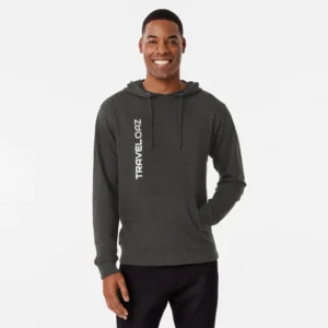 Lightweight Hoodie – Vertical Version White Pantone Normal Size Brand