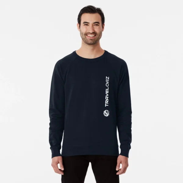 Lightweight Sweatshirt - Vertical Version White Pantone Normal Size Full Logo II