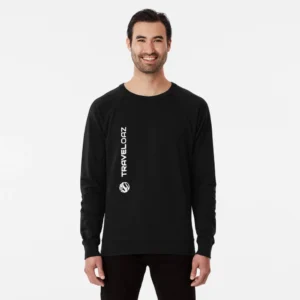 Lightweight Sweatshirt – Vertical Version White Pantone Normal Size Full Logo