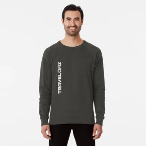 Lightweight Sweatshirt – Vertical Version White Pantone Normal Size Brand