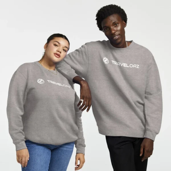 Pullover Sweatshirt - White Pantone Normal Size Full Logo