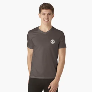 V-Neck T-Shirt – White Pantone Small Size Icon