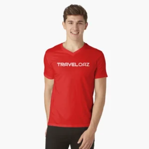V-Neck T-Shirt – White Pantone Normal Size Brand