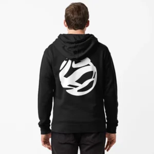 Zipped Hoodie – White Pantone Big Size Icon