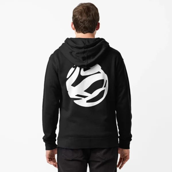 Zipped Hoodie - White Pantone Big Size Icon