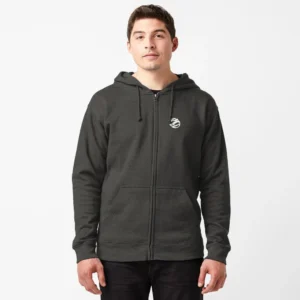 Zipped Hoodie – White Pantone Small Size Icon