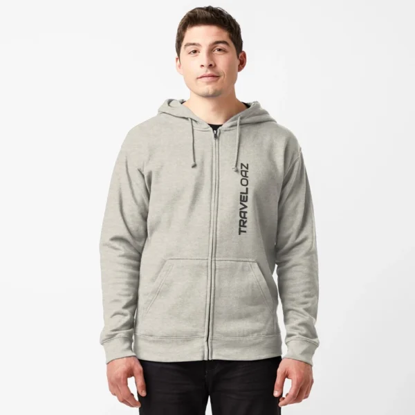Zipped Hoodie - Vertical Version Monochromatic Normal Size Brand II