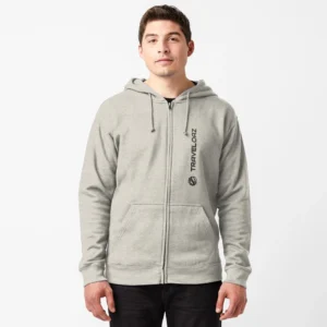 Zipped Hoodie – Vertical Version Monochromatic Pantone Normal Size Full Logo II