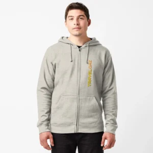Zipped Hoodie – Vertical Version Original Pantone Normal Size Brand II