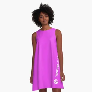 A-Line Dress – Vertical Version White Pantone Normal Size Full Logo II