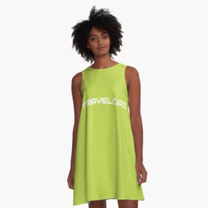 A-Line Dress – White Pantone Normal Size Brand
