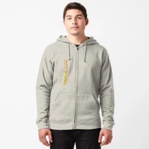 Zipped Hoodie – Vertical Version Original Pantone Normal Size Brand