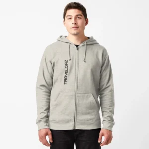 Zipped Hoodie – Vertical Version Monochromatic Normal Size Brand