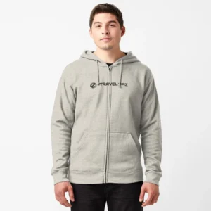 Zipped Hoodie – Monochromatic Pantone Normal Size Full Logo