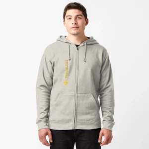 Zipped Hoodie – Vertical Version Original Pantone Normal Size Full Logo