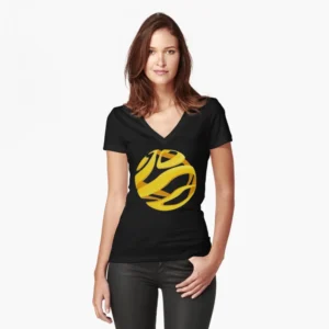 Fitted V-Neck T-Shirt – Original Pantone Big Size Icon