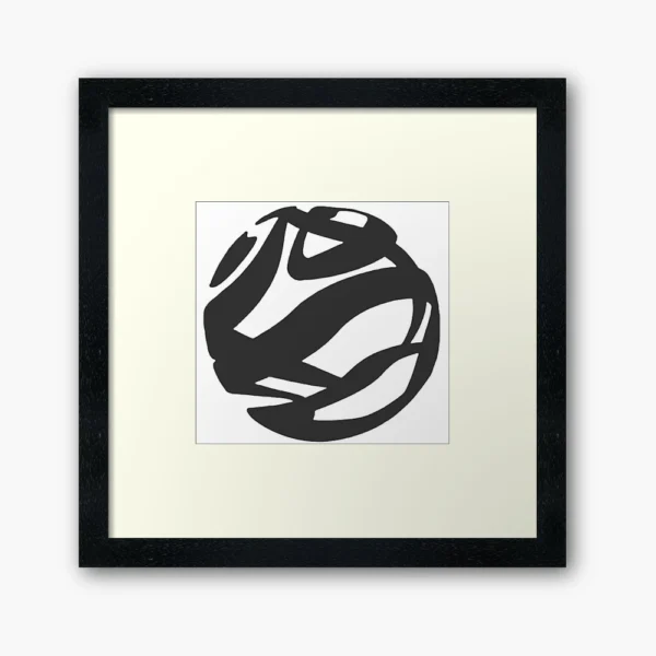 Framed Art Print - Monochromatic Pantone Big Size Icon