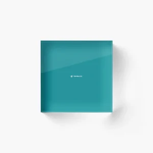 Acrylic Block – White Pantone Normal Size Full Logo