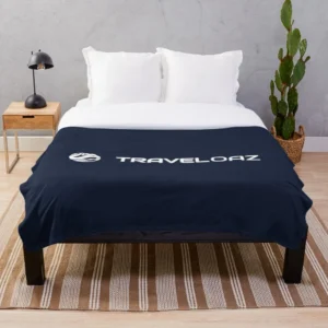 Throw Blanket – White Pantone Normal Size Full Logo
