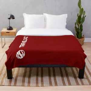 Throw Blanket – Vertical Version White Pantone Normal Size Full Logo