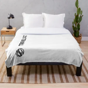 Throw Blanket – Vertical Version Monochromatic Pantone Normal Size Full Logo