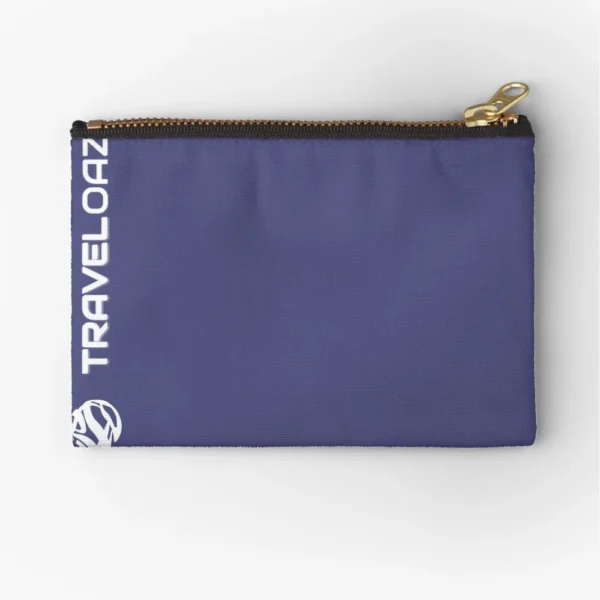 Zipper Pouch - Vertical Version White Pantone Normal Size Full Logo II