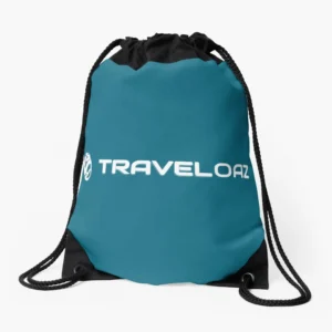 Drawstring Bag – White Pantone Normal Size Full Logo