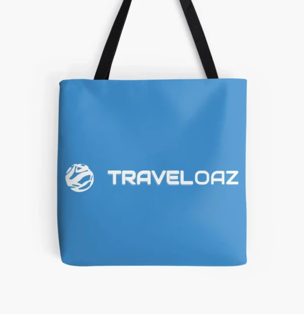 All Over Print Tote Bag - White Pantone Normal Size Full Logo