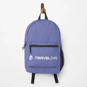 Backpack – White Pantone Normal Size Full Logo