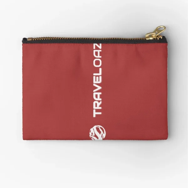 Zipper Pouch - Vertical Version White Pantone Normal Size Full Logo