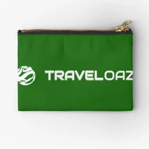 Zipper Pouch – White Pantone Normal Size Full Logo