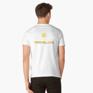 V-Neck T-Shirt – Original Pantone Normal Size Full ALT_Logo